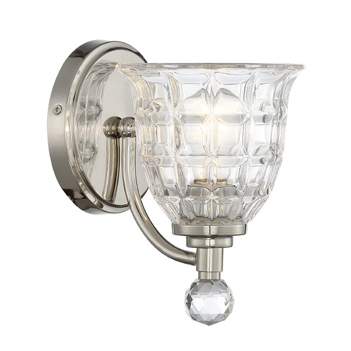 Savoy House Birone Polished Nickel Sconce by Savoy House 9-880-1-109