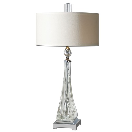Uttermost Lighting Uttermost Grancona Twisted Glass Table Lamp 26294-1