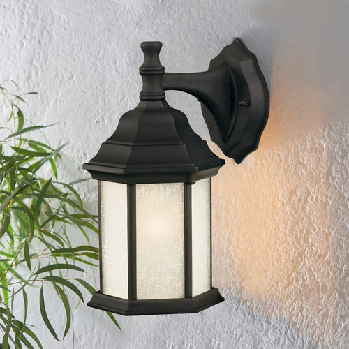 Design Classics Lighting 12-Inch Outdoor Wall Light 6204 BK