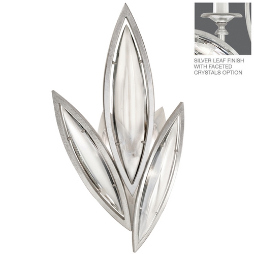 Fine Art Lamps Fine Art Lamps Marquise Platinized Silver Leaf Sconce 849250-12ST