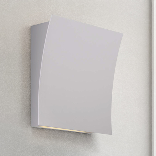 Modern Forms by WAC Lighting Slide 10-Inch LED Wall Sconce in White by Modern Forms WS-27610-WT