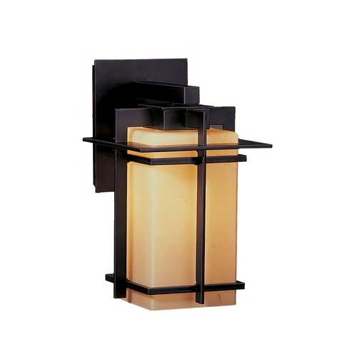 Hubbardton Forge Lighting Outdoor Wall Light with Iron Finish - 11.4 Inches Tall 306007-SKT-20-GG0111