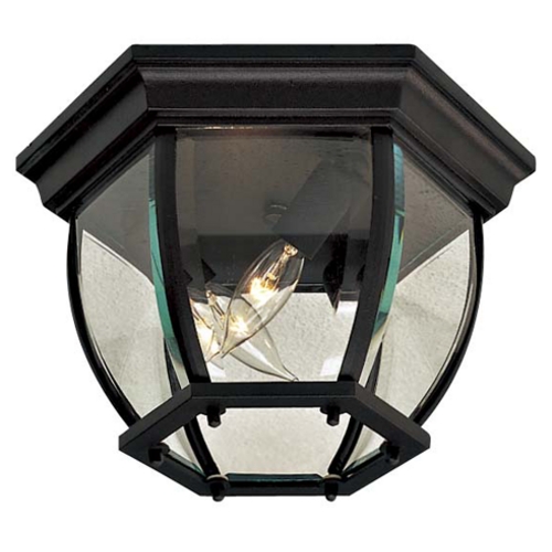 Minka Lavery Close To Ceiling Light with Clear Glass in Black by Minka Lavery 71174-66