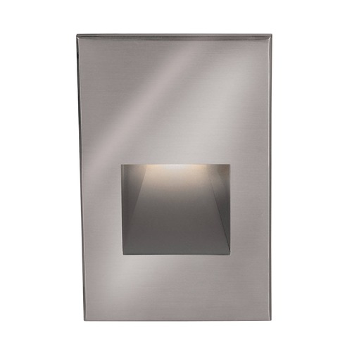WAC Lighting Stainless Steel LED Recessed Step Light with White LED by WAC Lighting WL-LED200-C-SS