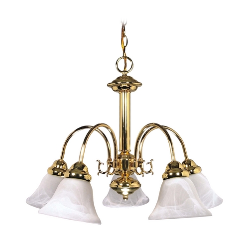 Nuvo Lighting Chandelier in Polished Brass by Nuvo Lighting 60/185