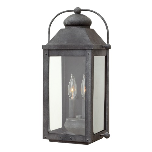 Hinkley Anchorage 17.75-Inch LED Outdoor Wall Light in Aged Zinc by Hinkley Lighting 1854DZ-LL