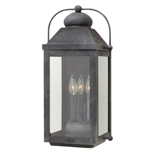 Hinkley Anchorage 21.25-Inch LED Outdoor Wall Light in Aged Zinc by Hinkley Lighting 1855DZ-LL