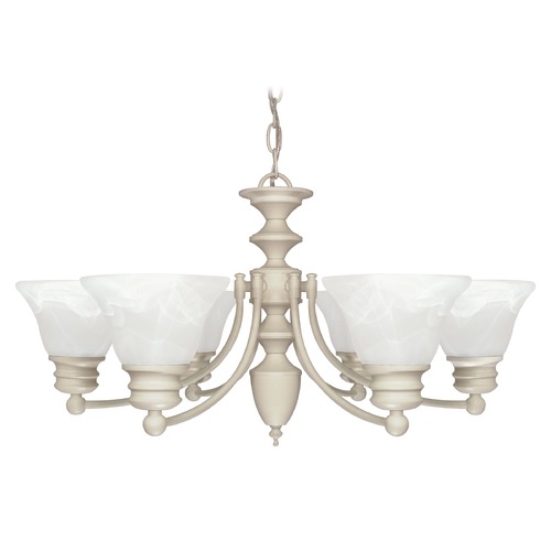 Nuvo Lighting Chandelier in Textured White by Nuvo Lighting 60/359