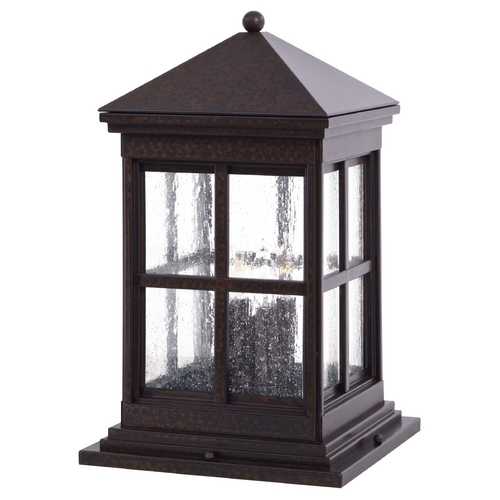 Minka Lavery Post Deck Light with Clear Glass in Rust by Minka Lavery 8567-51