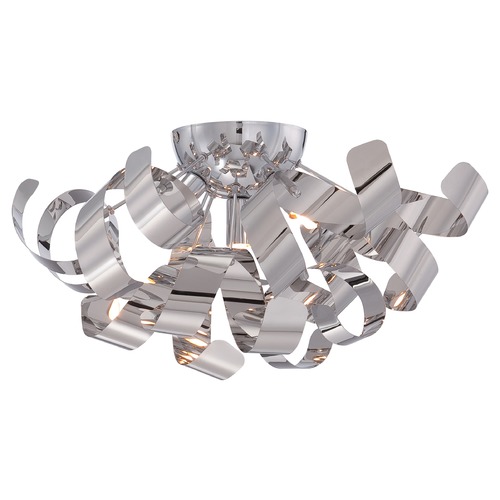 Quoizel Lighting Ribbons Flush Mount in Polished Chrome by Quoizel Lighting RBN1616C