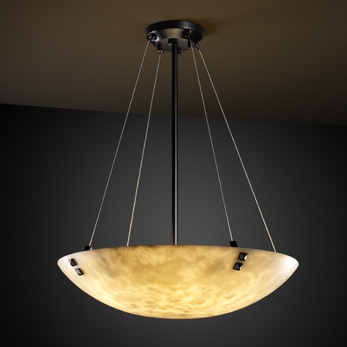 Justice Design Group Justice Design Group Clouds Collection Pendant Light CLD-9662-35-MBLK-F3