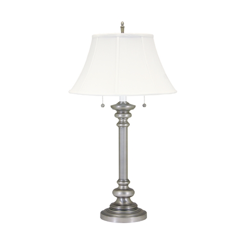 House of Troy Lighting Newport Twin Pull Table Lamp in Pewter by House of Troy Lighting N651-PTR