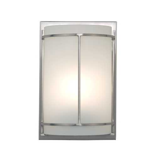 ADA Approved Single-Light Sconce with Metal Banded Accents