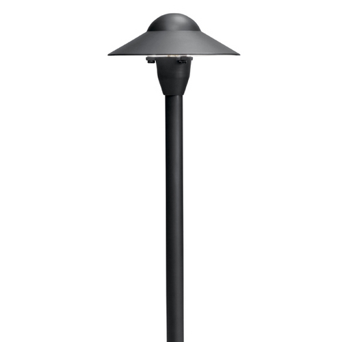 Kichler Lighting 6-Inch Dome 12V Path Light in Textured Black by Kichler Lighting 15470BKT