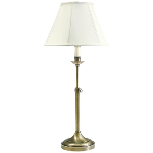 House of Troy Lighting Club Adjustable Table Lamp in Antique Brass by House of Troy Lighting CL250-AB