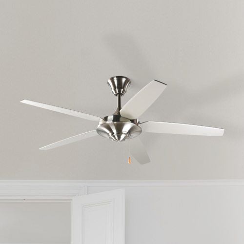 Progress Lighting Air Pro 54-Inch Ceiling Fan in Brushed Nickel by Progress Lighting P2530-09