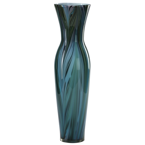 Cyan Design Peacock Feather Multi Colored Blue Vase by Cyan Design 02921
