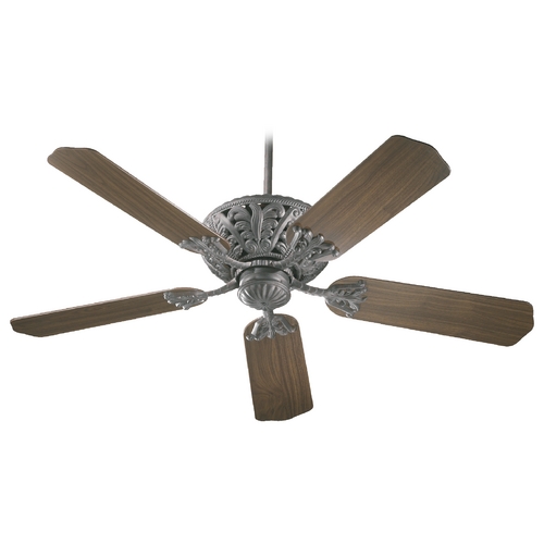 Quorum Lighting 52-Inch Windsor Fan Toasted Sienna with Rosewood/Walnut Blades by Quorum Lighting 85525-44