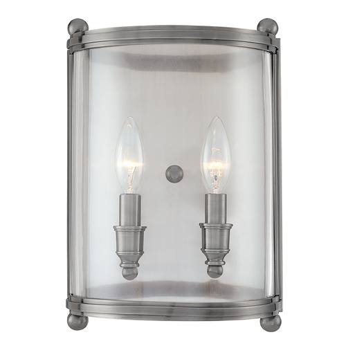 Hudson Valley Lighting Mansfield Wall Sconce in Antique Nickel by Hudson Valley Lighting 1302-AN