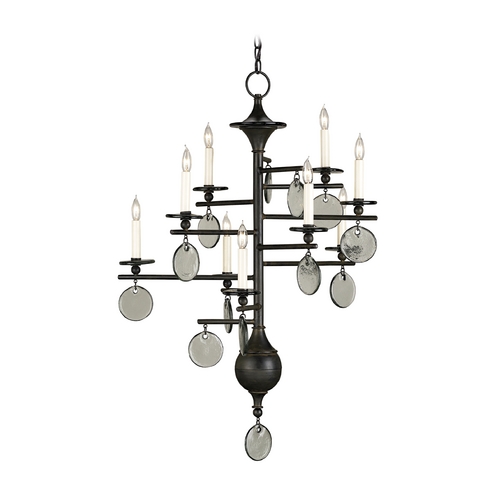 Currey and Company Lighting Sethos 28-Inch Chandelier in Old Iron by Currey & Company 9126