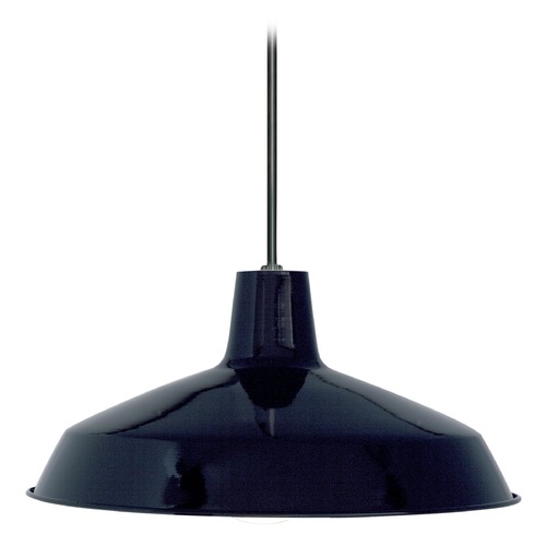 Nuvo Lighting Barn Light Pendant Black 16-Inch Wide by Nuvo Lighting SF76/284