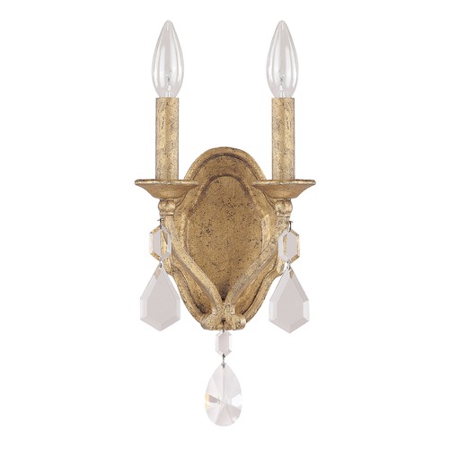 Capital Lighting Blakely 12.50-Inch Wall Sconce in Antique Gold by Capital Lighting 1617AG-CR