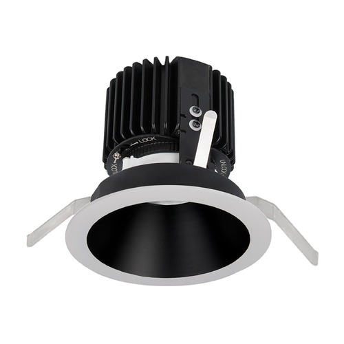 WAC Lighting Volta Black & White LED Recessed Trim by WAC Lighting R4RD2T-W830-BKWT
