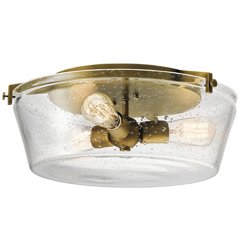 Kichler Lighting Seeded Glass Flush Mount in Brass by Kichler Lighting 45299NBR
