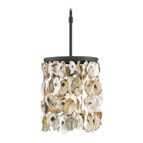 Currey and Company Lighting Stillwater Pendant in Blacksmith/Natural Finish by Currey & Company 9250