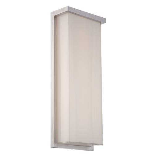 Modern Forms by WAC Lighting Ledge 20-Inch LED Outdoor Wall Light in Brushed Aluminum by Modern Forms WS-W1420-AL