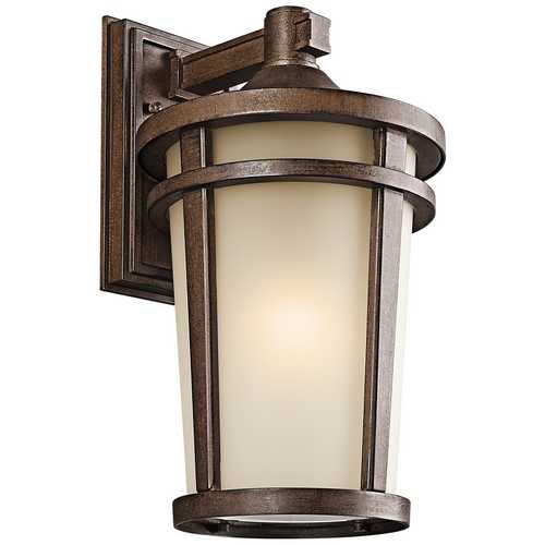 Kichler Lighting Atwood 17.75-Inch Outdoor Wall Light in Brown Stone by Kichler Lighting 49073BST