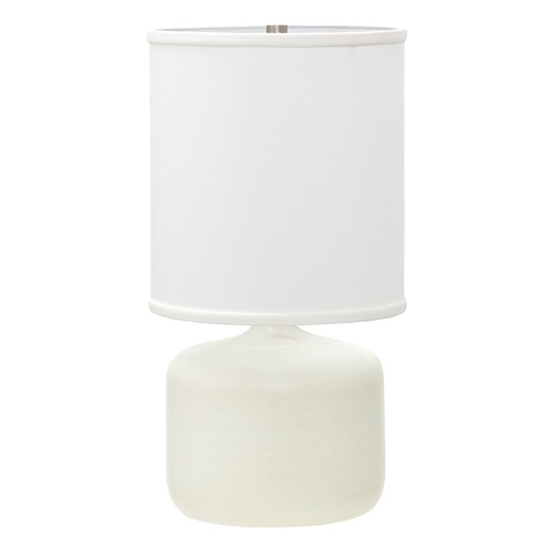 House of Troy Lighting Scatchard Stoneware White Matte Table Lamp by House of Troy Lighting GS120-WM