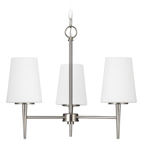 Generation Lighting Driscoll Mini Chandelier in Brushed Nickel by Generation Lighting 3140403-962