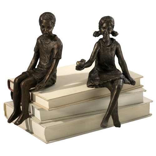 Cyan Design Boy Shelf Oiled Bronze Sculpture by Cyan Design 03041