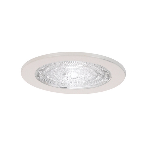 Generation Lighting 4-Inch Fresnal Glass Shower Trim in White by Generation Lighting 1153AT-15