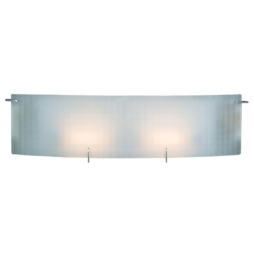 Access Lighting Modern Bathroom Light with White Glass in Chrome by Access Lighting 62052-CH/CKF