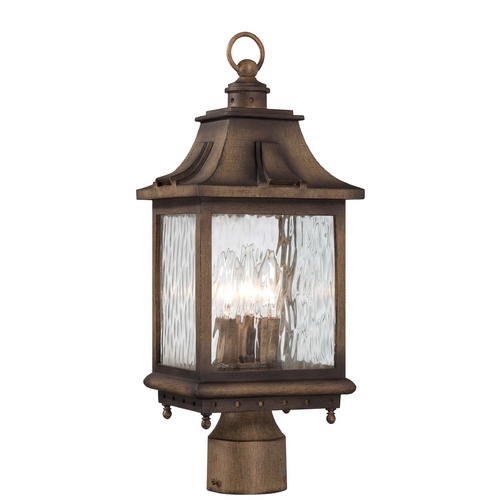 Minka Lavery Post Light with Clear Glass in Portsmouth Bronze by Minka Lavery 72116-149