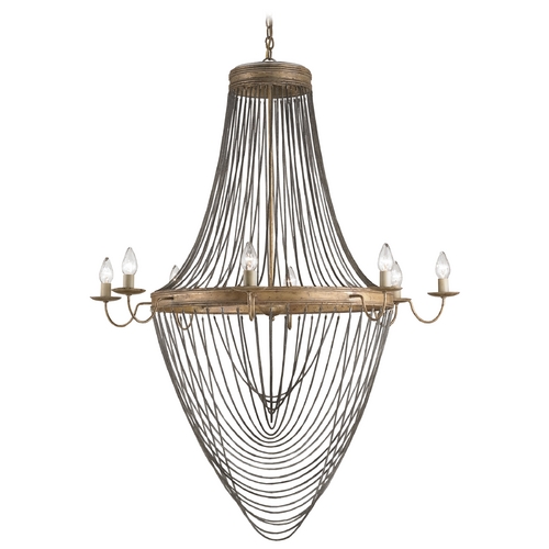 Currey and Company Lighting Lucien Chandelier in French Gold Leaf/Iron by Currey & Company 9412