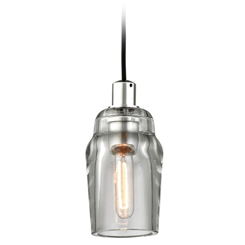 Troy Lighting Citizen Graphite & Polished Nickel Mini Pendant by Troy Lighting F5993
