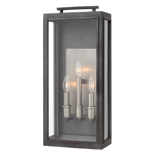 Hinkley Sutcliffe 22-Inch LED Outdoor Wall Light in Aged Zinc by Hinkley Lighting 2915DZ-LL