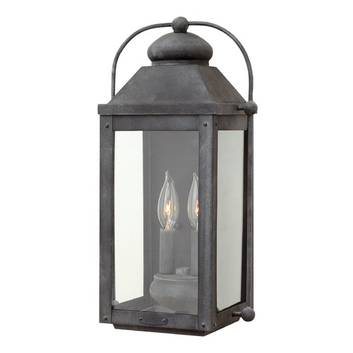 Hinkley Anchorage 17.75-Inch Aged Zinc Outdoor Wall Light by Hinkley Lighting 1854DZ