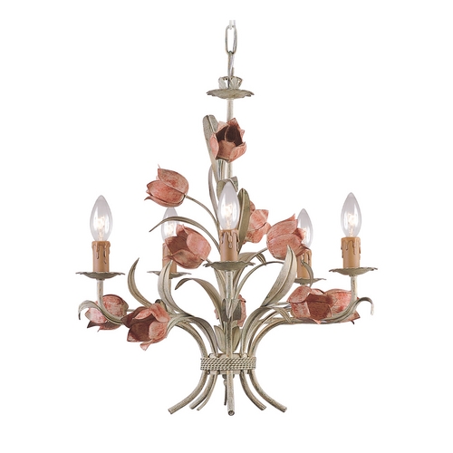 Crystorama Lighting Southport Crystal Chandelier in Sage Rose by Crystorama Lighting 4805-SR