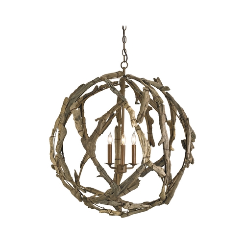 Currey and Company Lighting Pendant Light in Natural Finish 9078