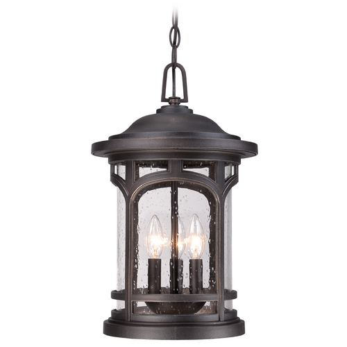 Quoizel Lighting Marblehead Outdoor Hanging Light in Palladian Bronze by Quoizel Lighting MBH1911PN
