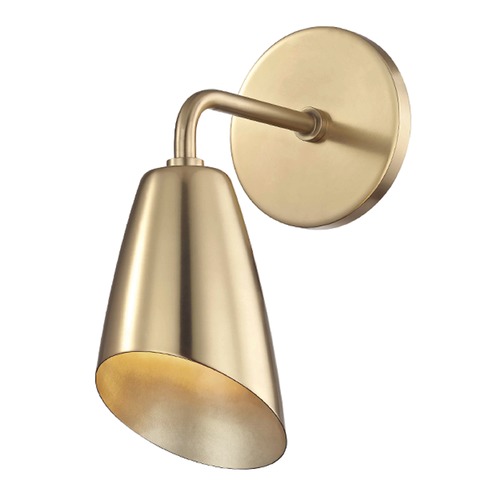 Mitzi by Hudson Valley Kai Aged Brass LED Sconce by Mitzi by Hudson Valley H115101-AGB