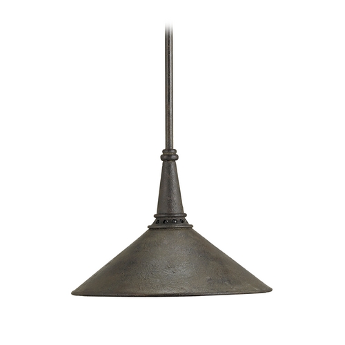 Currey and Company Lighting Manuscript 13-Inch Pendant in Black by Currey & Company 9056
