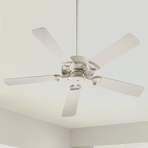 Quorum Lighting Estate Patio Antique White Ceiling Fan Without Light by Quorum Lighting 143525-67