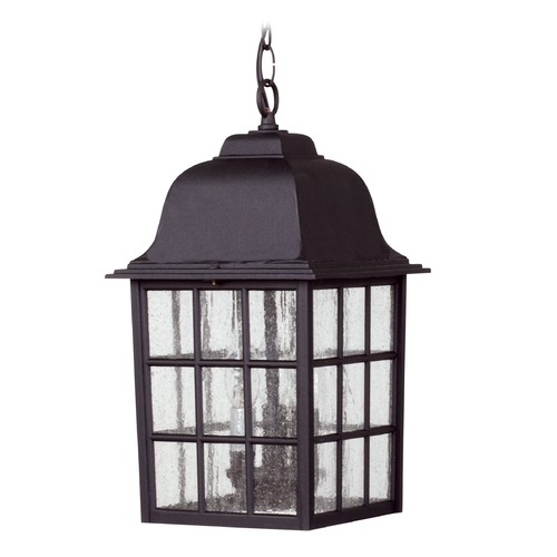 Craftmade Lighting Grid Cage 16-Inch High Outdoor Hanging Light in Matte Black by Craftmade Lighting Z571-05