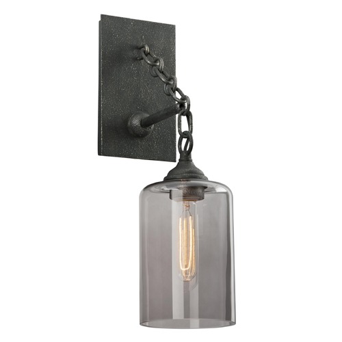 Troy Lighting Gotham Aged Silver Sconce by Troy Lighting B4421