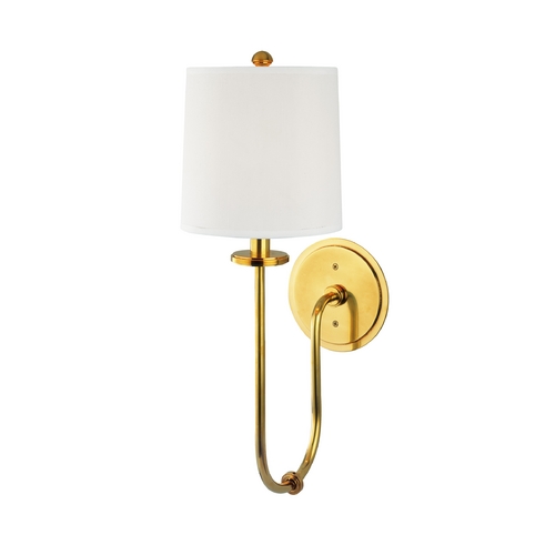 Hudson Valley Lighting Jericho Wall Sconce in Aged Brass by Hudson Valley Lighting 511-AGB